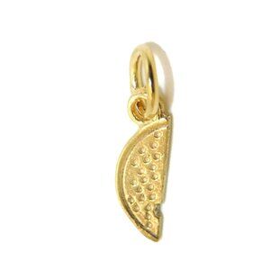 14K Tiny Watermelon Yellow Gold Pendant Charm
